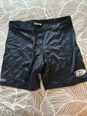 DESOTO Black Triathlon/Bike Shorts with Drawstring